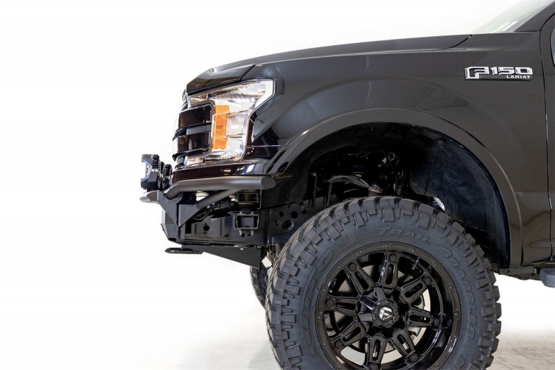Ford F-150 Raptor Front Bumper - Addictive Desert Designs - ADD PRO Bolt-On Light Hoop - Hammer Black - `18-`20
